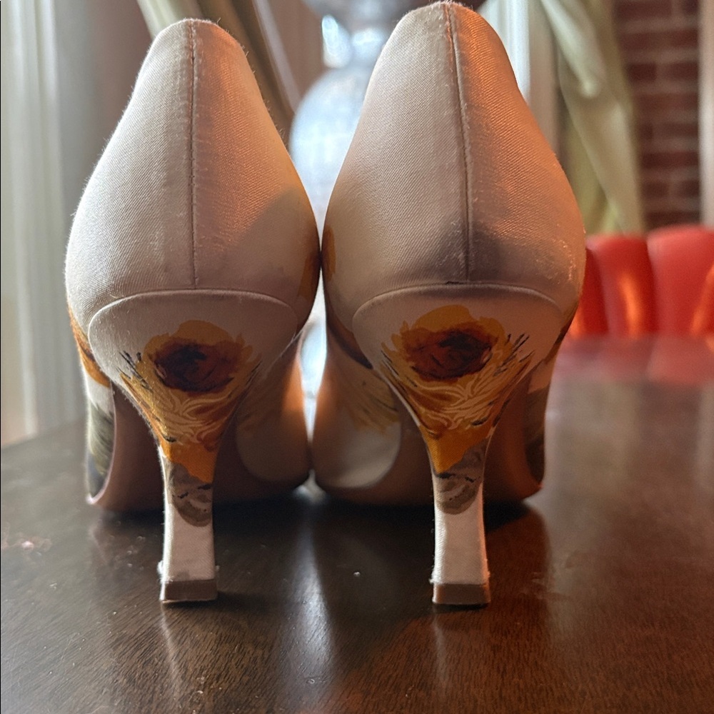 VINTAGE PRADA SATIN HEELS - Picture 7 of 8
